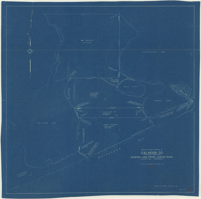 67826, Calhoun County Working Sketch 10, General Map Collection