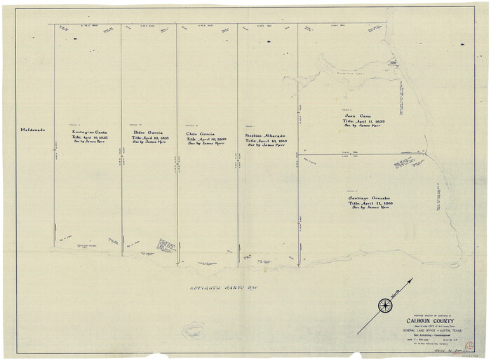 67828, Calhoun County Working Sketch 12, General Map Collection
