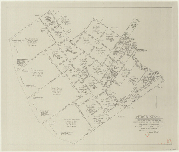 67830, Calhoun County Working Sketch 14, General Map Collection