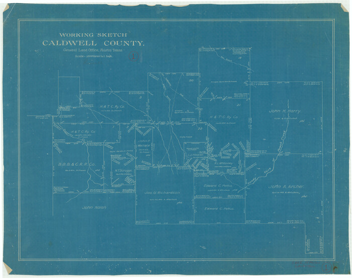 67831, Caldwell County Working Sketch 1, General Map Collection