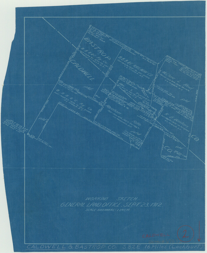 67832, Caldwell County Working Sketch 2, General Map Collection