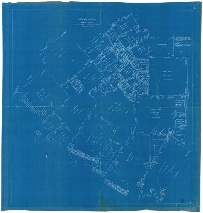 67834, Caldwell County Working Sketch 4, General Map Collection
