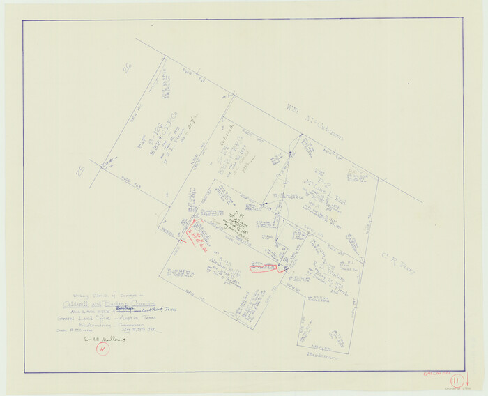 67841, Caldwell County Working Sketch 11, General Map Collection