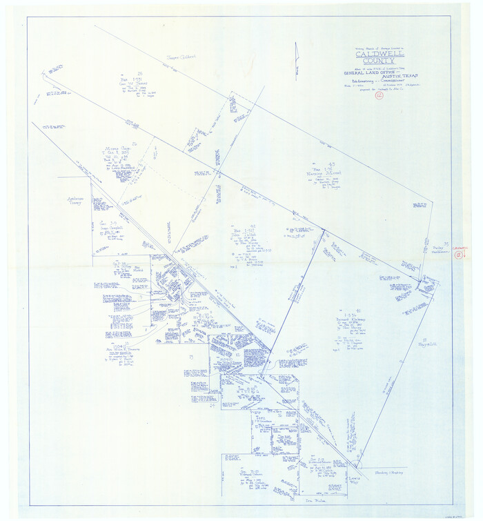 67842, Caldwell County Working Sketch 12, General Map Collection