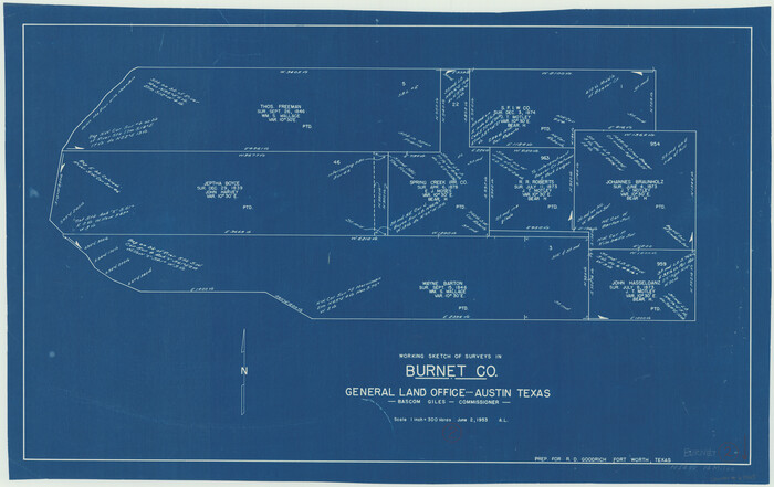 67845, Burnet County Working Sketch 2, General Map Collection