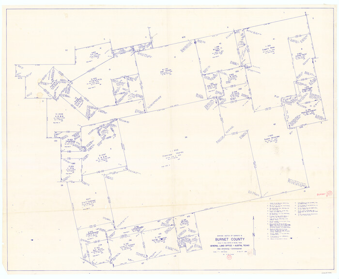 67856, Burnet County Working Sketch 13, General Map Collection