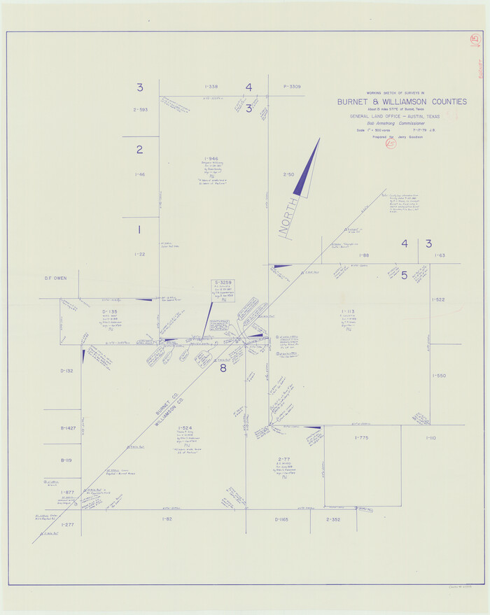 67858, Burnet County Working Sketch 15, General Map Collection
