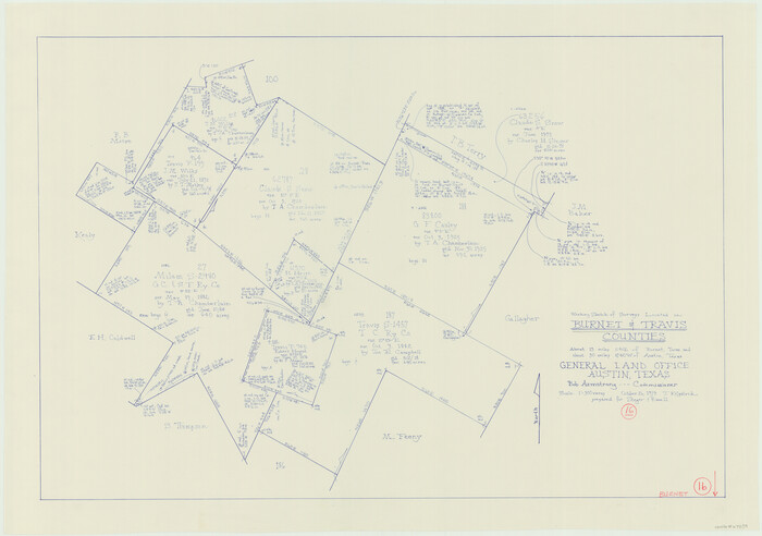 67859, Burnet County Working Sketch 16, General Map Collection