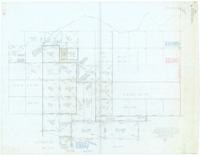 67869, Brewster County Working Sketch 71a, General Map Collection