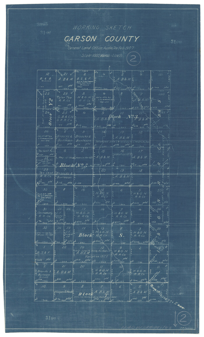 67873, Carson County Working Sketch 2, General Map Collection
