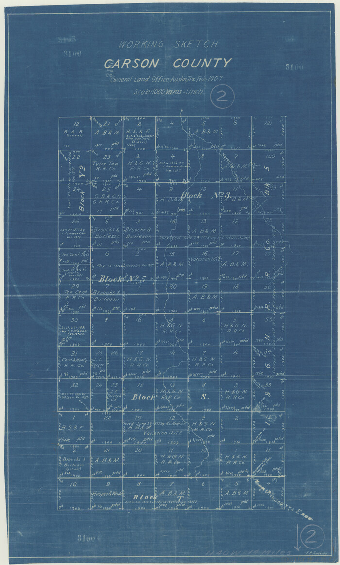 67873, Carson County Working Sketch 2, General Map Collection