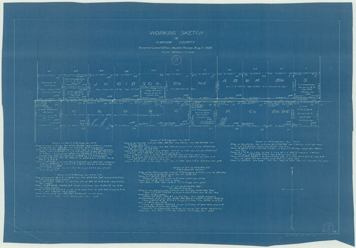 67874, Carson County Working Sketch 3, General Map Collection