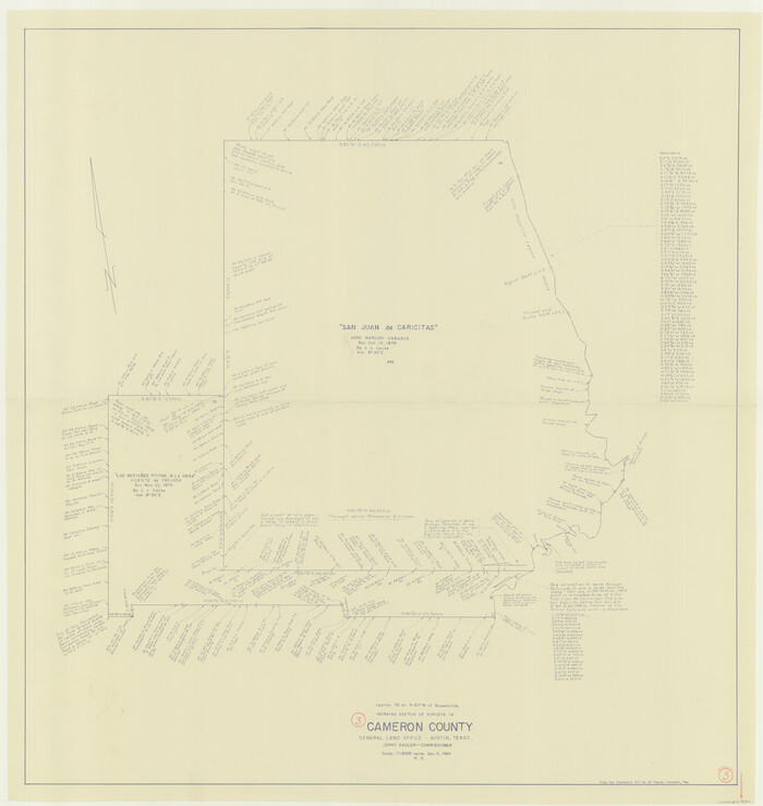 67882, Cameron County Working Sketch 3, General Map Collection