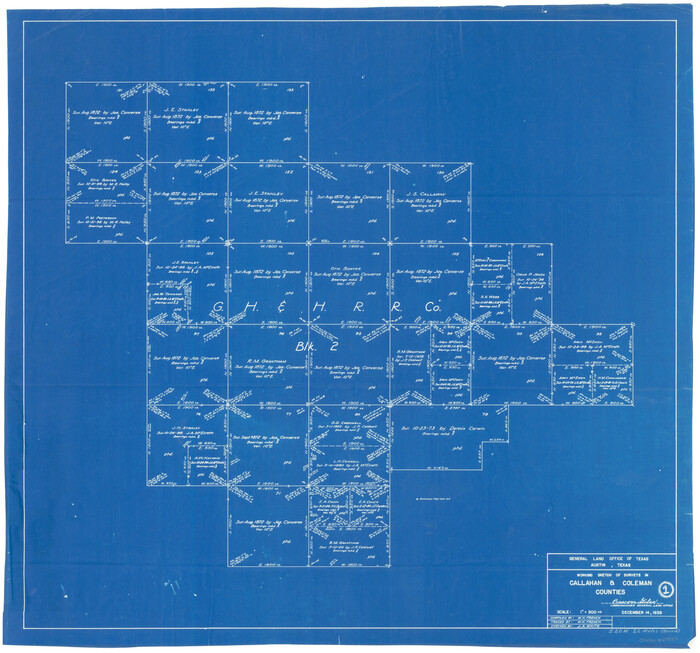 67883, Callahan County Working Sketch 1, General Map Collection