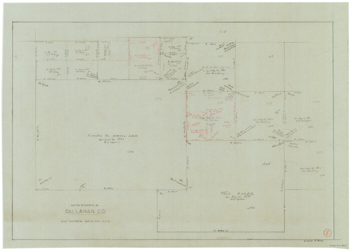 67887, Callahan County Working Sketch 5, General Map Collection
