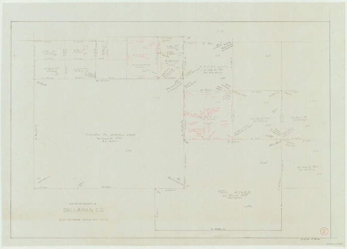 67887, Callahan County Working Sketch 5, General Map Collection