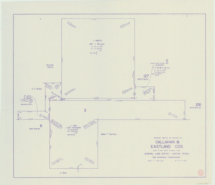 67895, Callahan County Working Sketch 13, General Map Collection