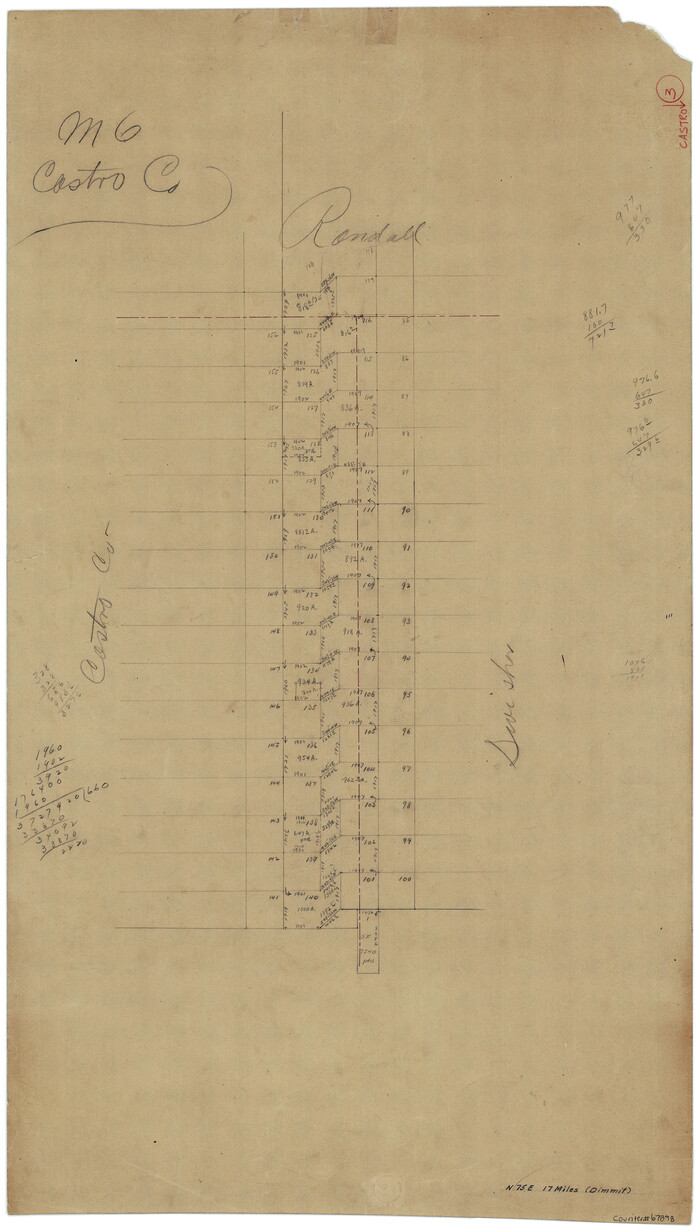 67898, Castro County Working Sketch 3, General Map Collection
