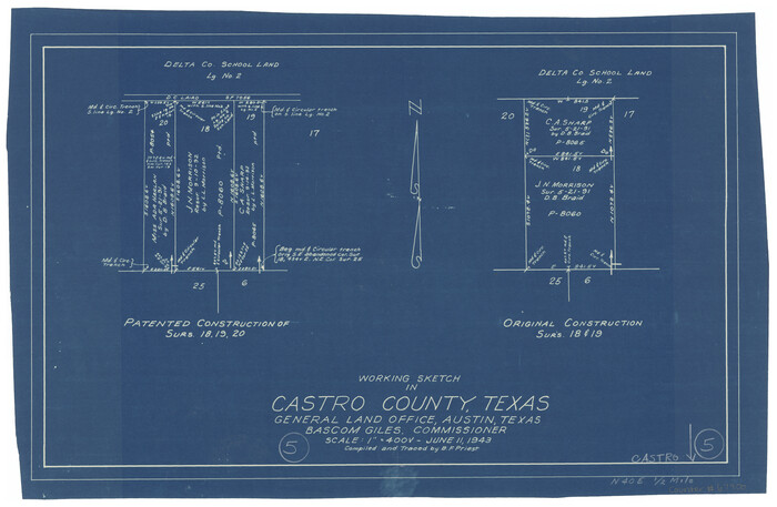 67900, Castro County Working Sketch 5, General Map Collection

