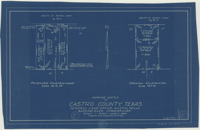 67900, Castro County Working Sketch 5, General Map Collection