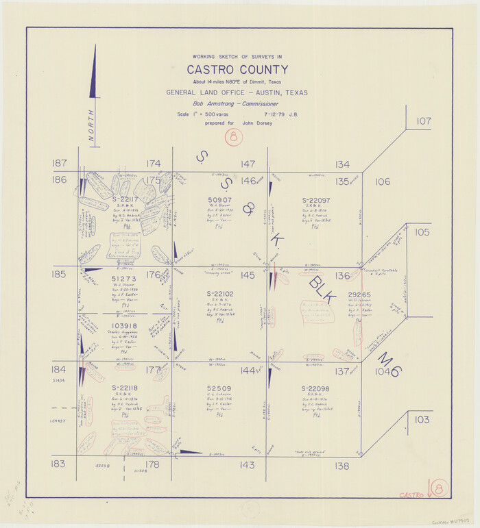 67903, Castro County Working Sketch 8, General Map Collection