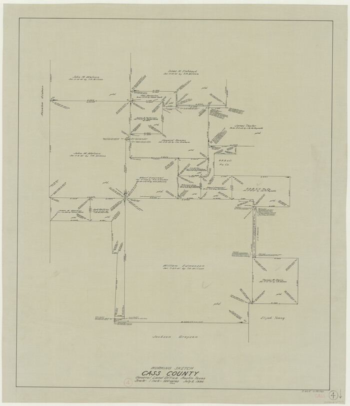 67907, Cass County Working Sketch 4, General Map Collection