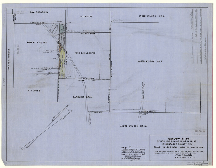 6791, Montague County Rolled Sketch 7, General Map Collection