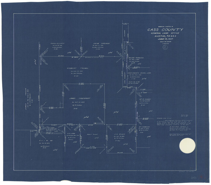 67912, Cass County Working Sketch 9, General Map Collection
