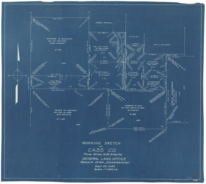 67916, Cass County Working Sketch 13, General Map Collection
