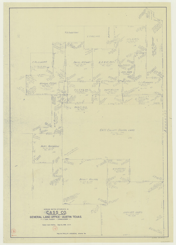 67917, Cass County Working Sketch 14, General Map Collection