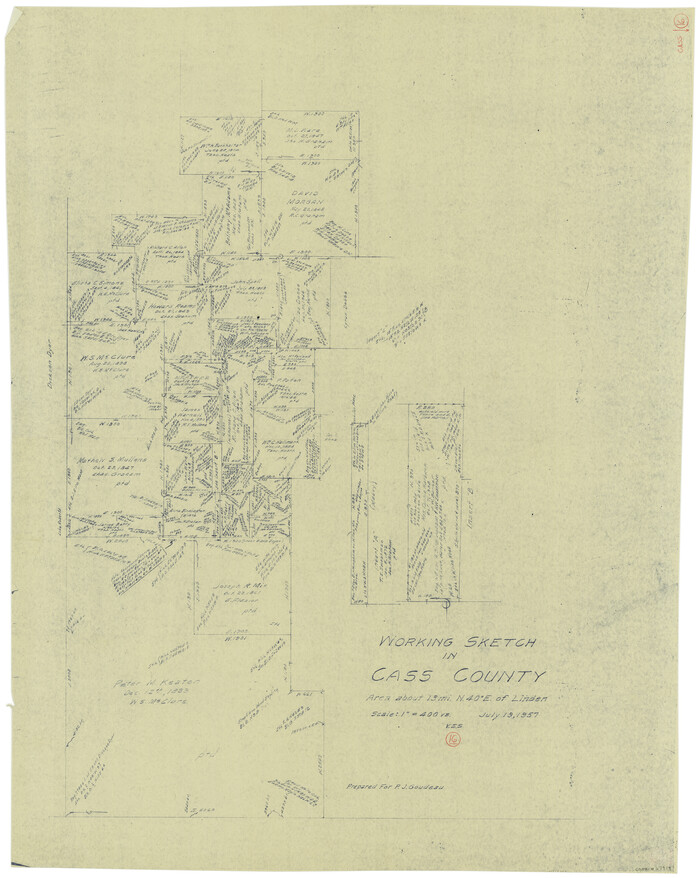 67919, Cass County Working Sketch 16, General Map Collection
