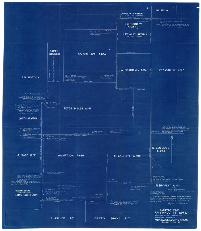 6792, Montague County Rolled Sketch 8, General Map Collection
