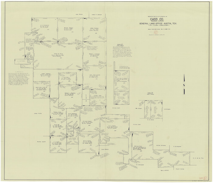 67920, Cass County Working Sketch 17, General Map Collection
