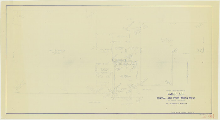 67921, Cass County Working Sketch 18, General Map Collection