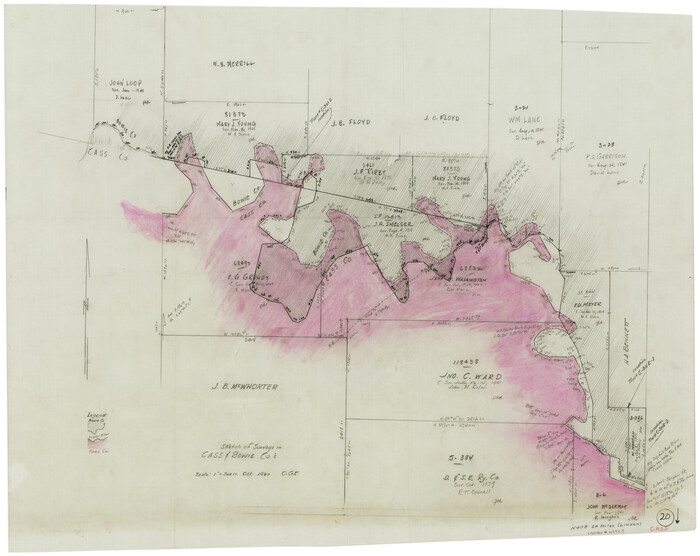 67923, Cass County Working Sketch 20, General Map Collection