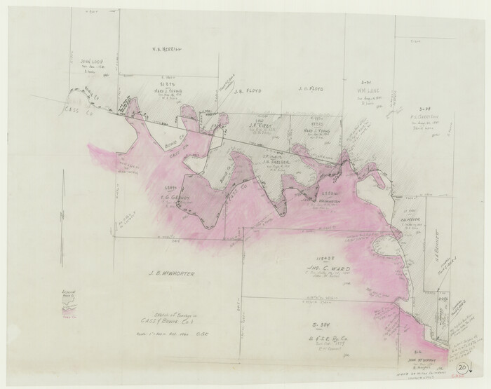 67923, Cass County Working Sketch 20, General Map Collection