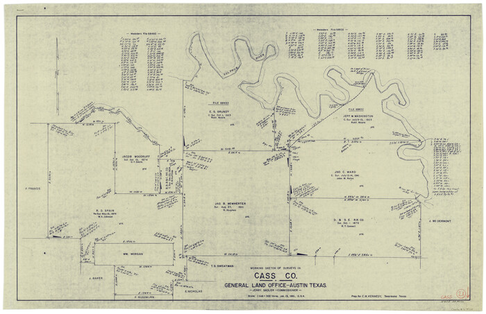 67924, Cass County Working Sketch 21, General Map Collection