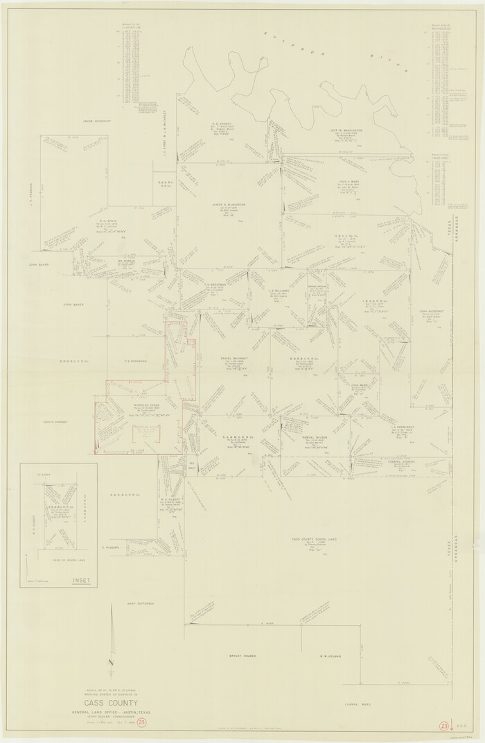 67926, Cass County Working Sketch 23, General Map Collection