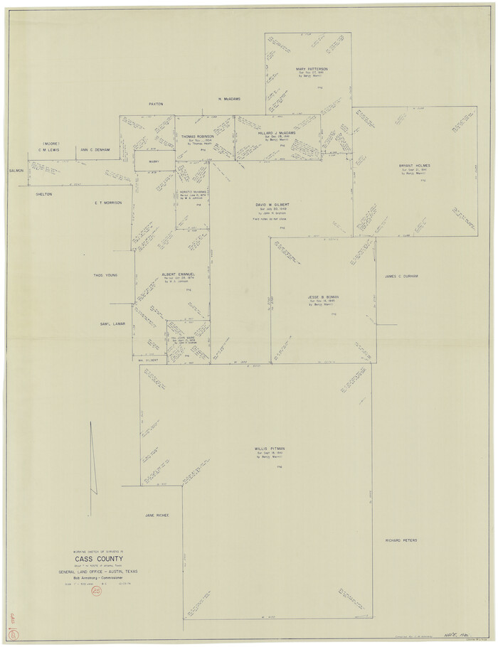 67928, Cass County Working Sketch 25, General Map Collection