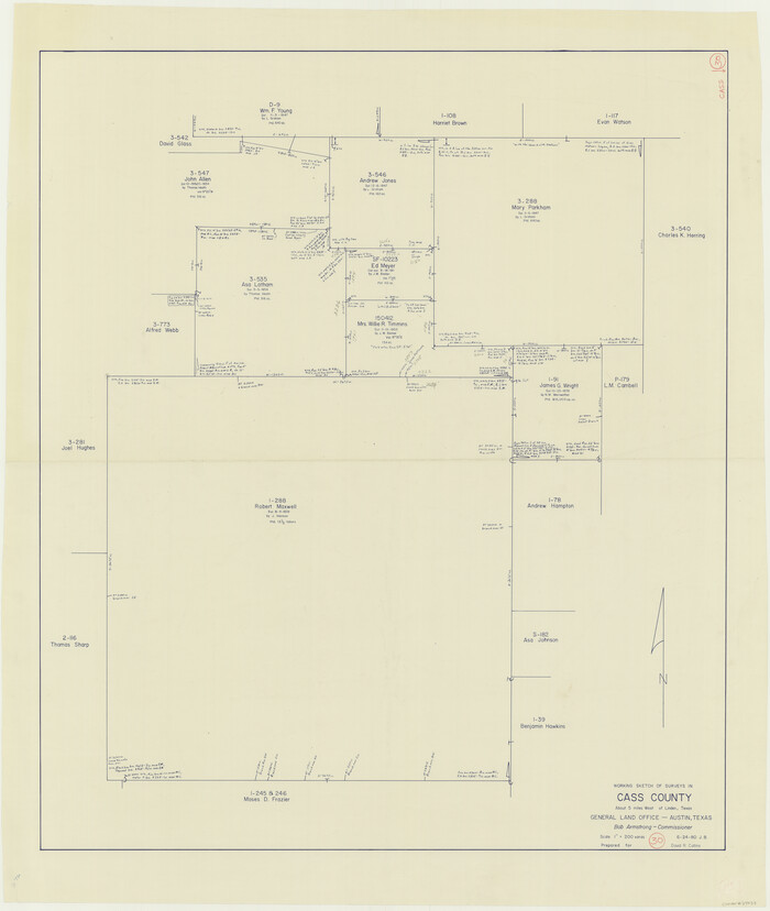 67933, Cass County Working Sketch 30, General Map Collection