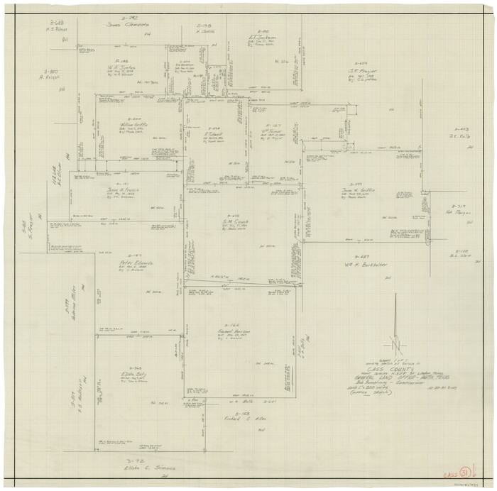 67934, Cass County Working Sketch 31, General Map Collection