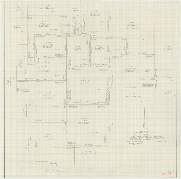 67934, Cass County Working Sketch 31, General Map Collection