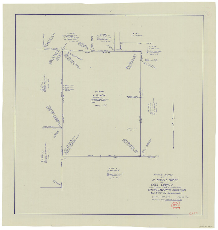 67935, Cass County Working Sketch 32, General Map Collection
