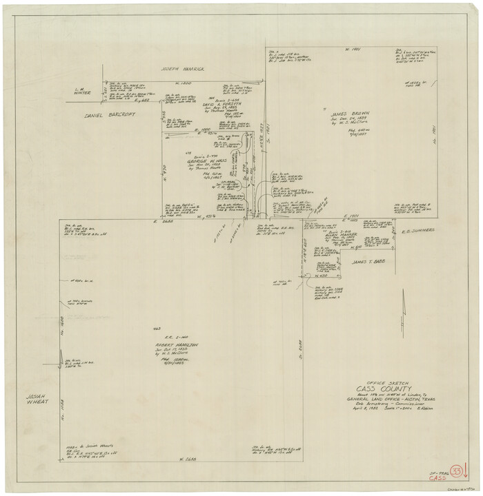 67936, Cass County Working Sketch 33, General Map Collection
