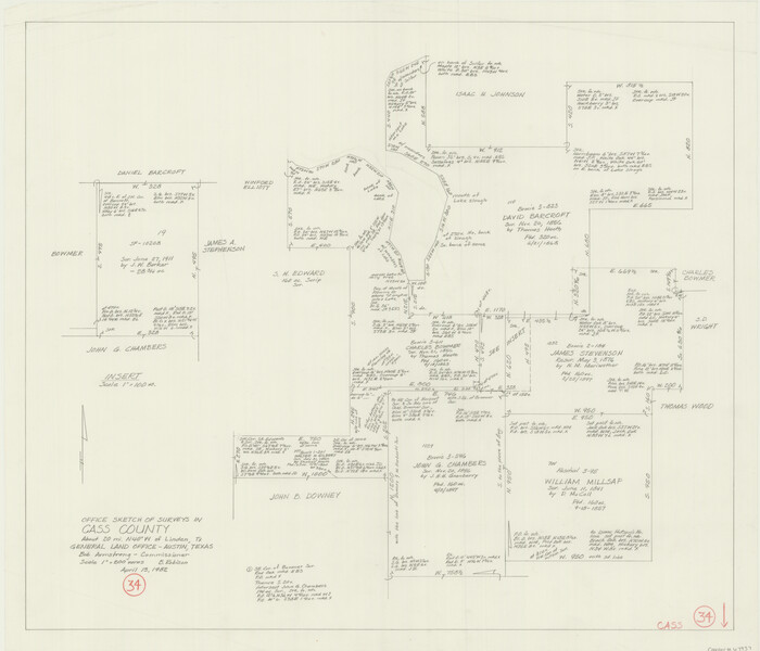 67937, Cass County Working Sketch 34, General Map Collection