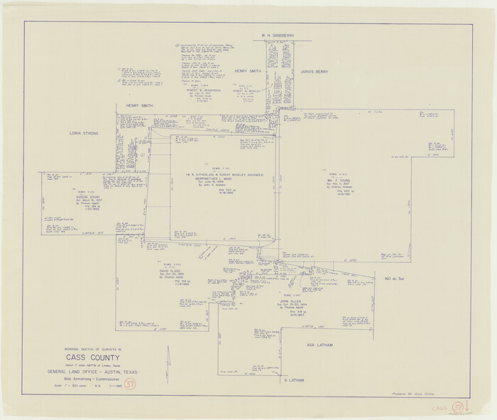 67940, Cass County Working Sketch 37, General Map Collection