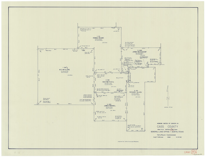 67942, Cass County Working Sketch 39, General Map Collection