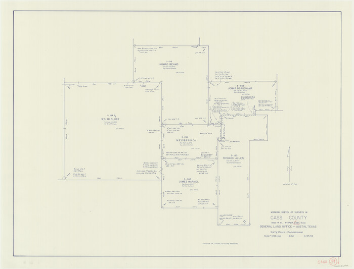 67942, Cass County Working Sketch 39, General Map Collection