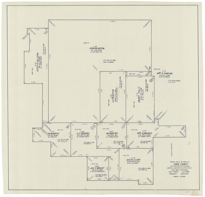 67945, Cass County Working Sketch 42, General Map Collection