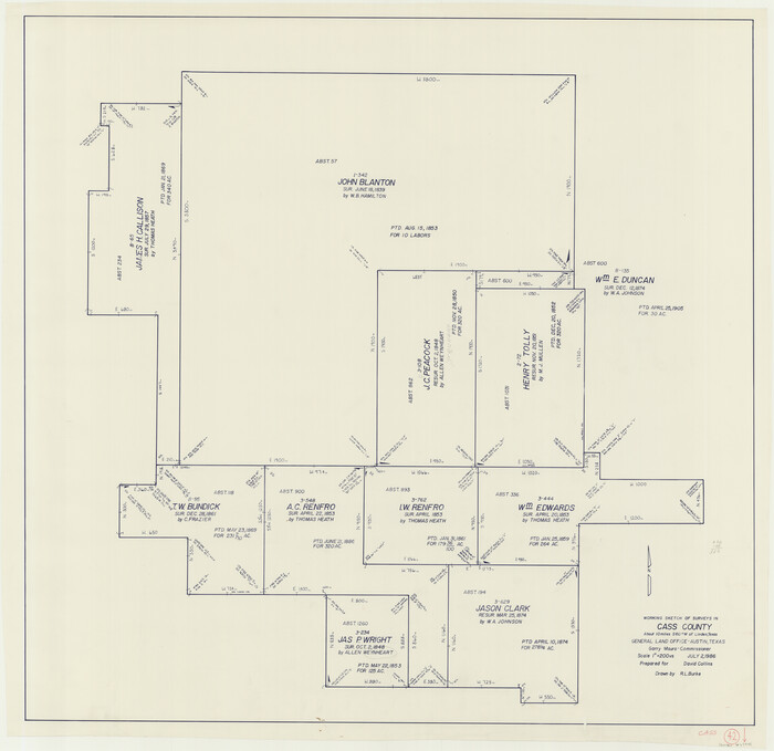 67945, Cass County Working Sketch 42, General Map Collection